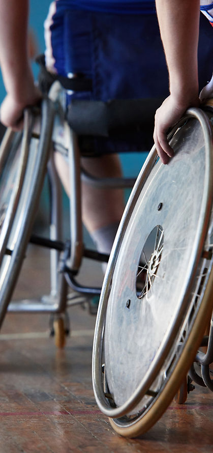 Disabled Athletes in Sports Hall