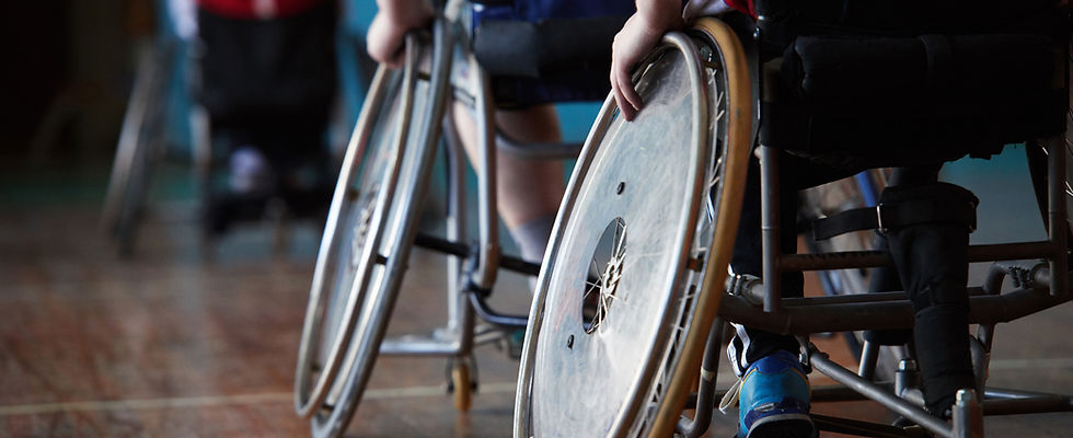 Disabled Athletes in Sports Hall