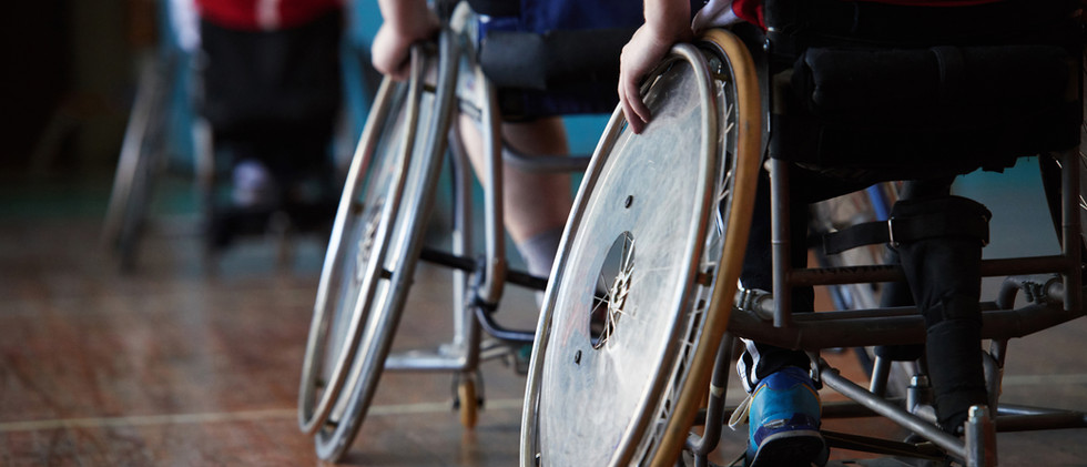 Atletas discapacitados en Sports Hall