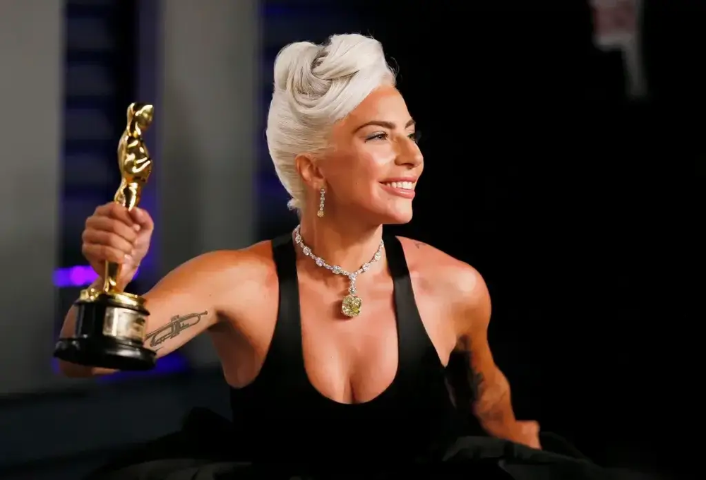 Lady Gaga no Oscar. (Imagem: reprodução)