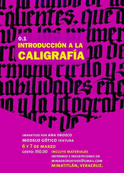 Talleres: Introducción a la Caligrafía.