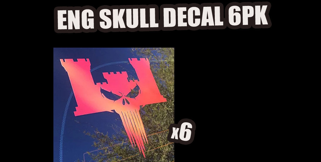 ENG SKULL DECAL PACK (6PK)