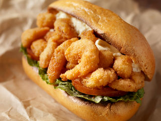 Shrimp Po Boy Sandwich