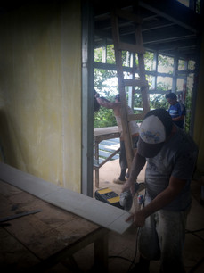 Prepping the Fiber Cement Siding