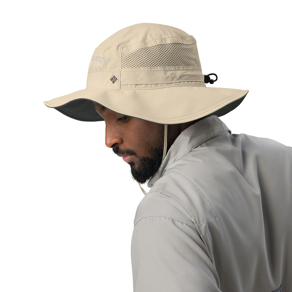 Thumbnail: Columbia booney hat (overlooked? not by God) white print