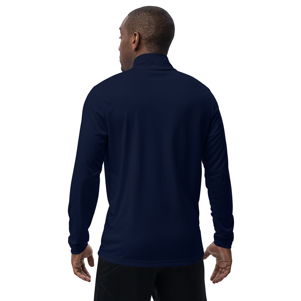 Thumbnail: Quarter zip pullover (GOD'S HEIR) white print