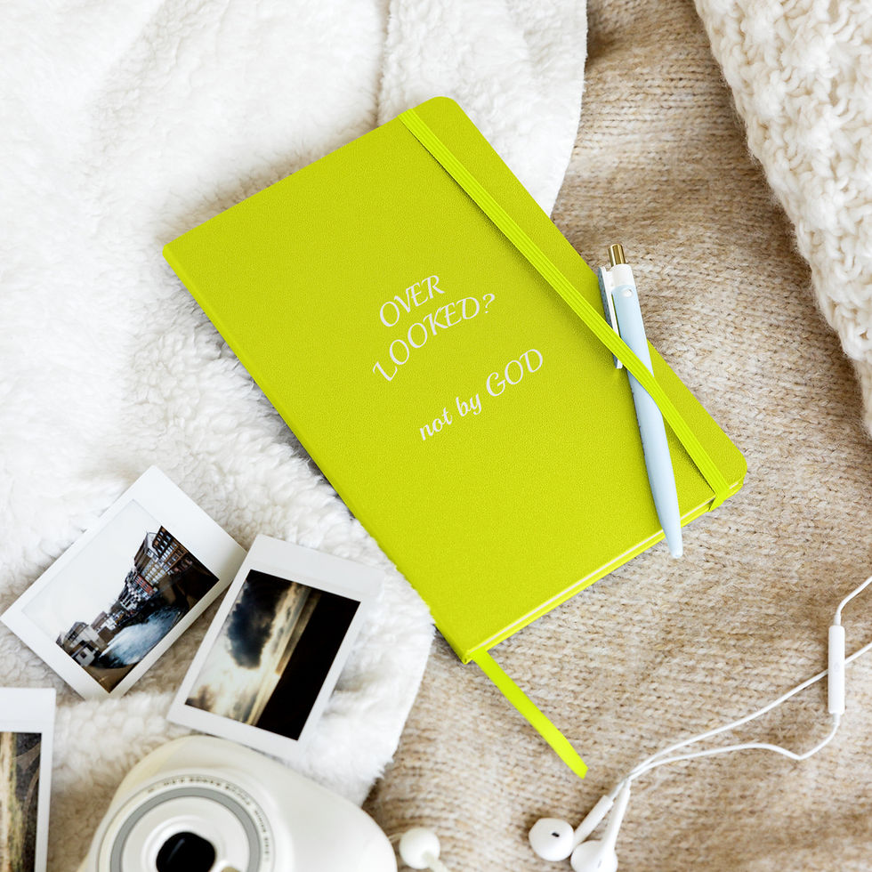 Thumbnail: Hardcover bound notebook (Overlooked? not by God)