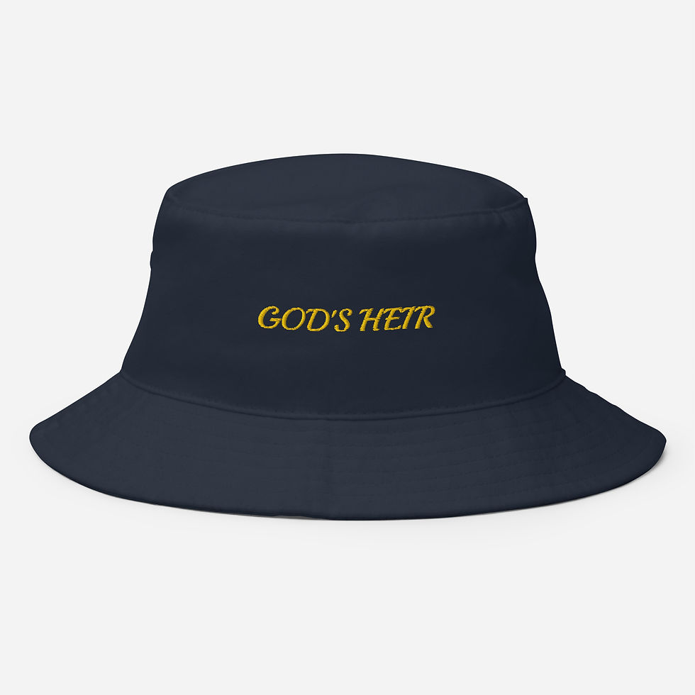Thumbnail: Bucket Hat (GOD'S HEIR) Gold print