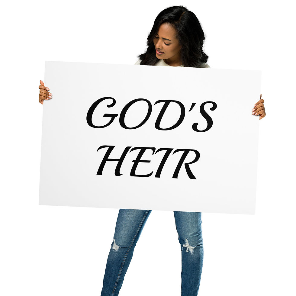 Thumbnail: Metal prints (GOD'S HEIR) BLACK