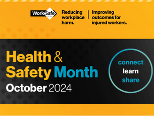 REMINDER: HEALTH AND SAFETY MONTH OCTOBER 2024