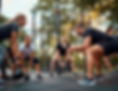 Firefly_Hochwertiges, realistisches Headerbild für eine Fitness-Website._Outdoor-Gruppentr