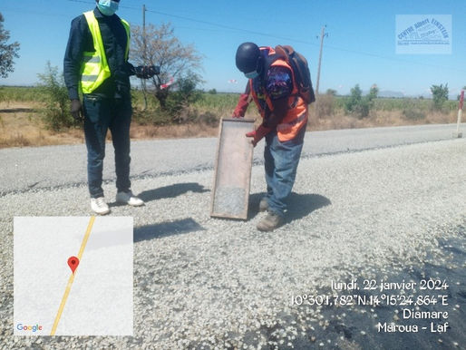 Nationale n°1 : les travaux de remise à niveau du tronçon de route Maroua -Laf - Magada (60 km)