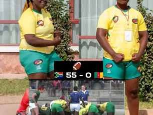 AFRICAN WOMEN'S RUGBY CHAMPIONSHIP: A tough learning curve for Cameroon's Indomitable Lionesses, crushed (00 - 55) by South Africa.