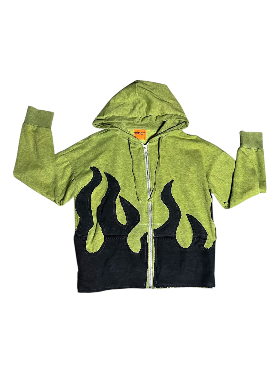 Flame Zip-Up Sweatshirt - Green 