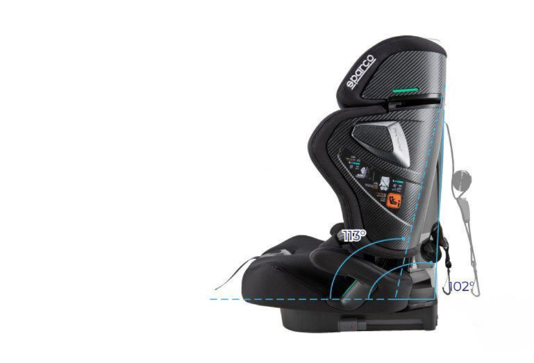 Thumbnail: Sparco i-Size Booster Seat Grey