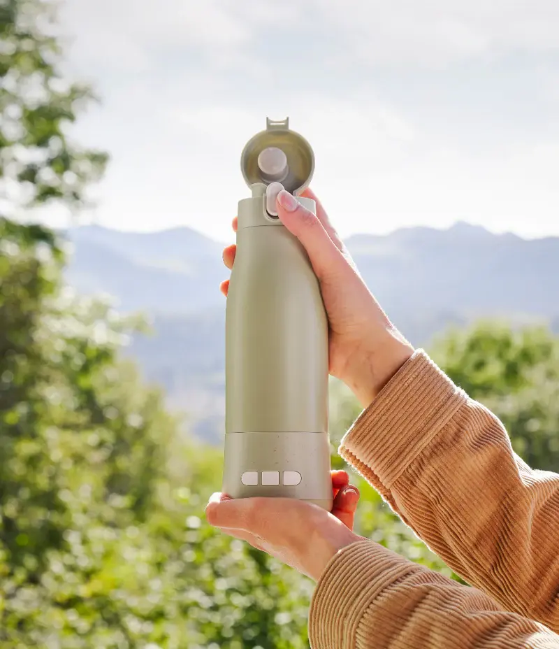 Thumbnail: Babymoov Moov & Feed Rechargeable Bottle Warmer Sage