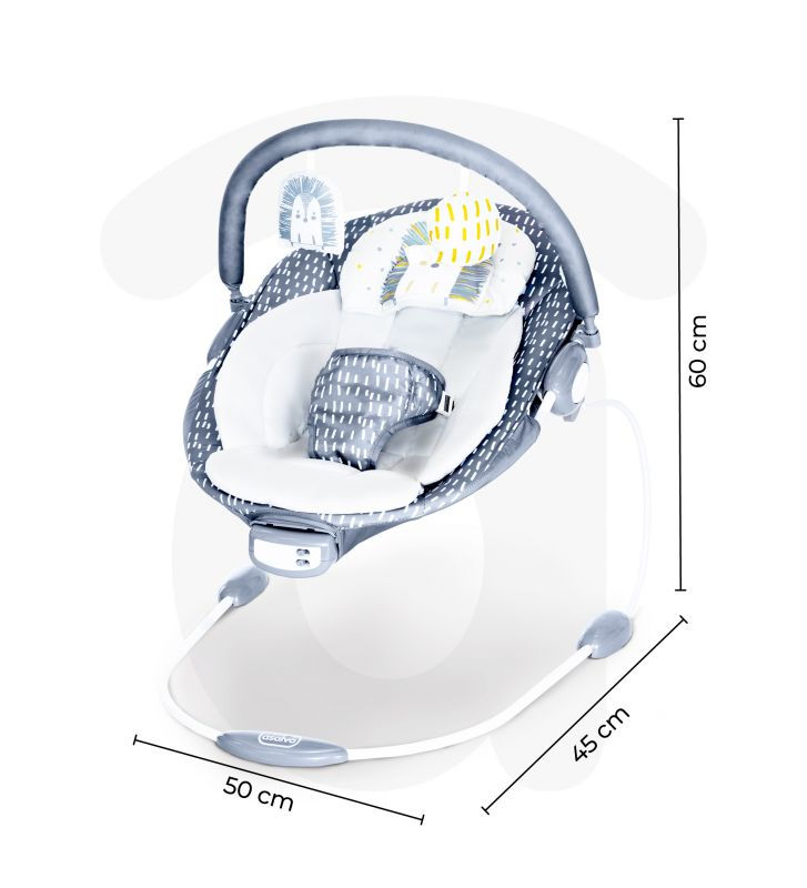 Thumbnail: Asalvo Baby Bouncer Pinchi Grey