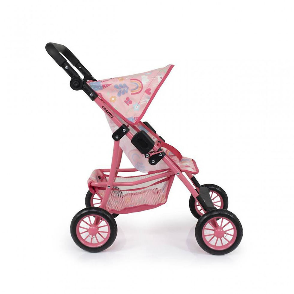 Thumbnail: Cosatto Little Woo Dolls Pram Unicorn Garden