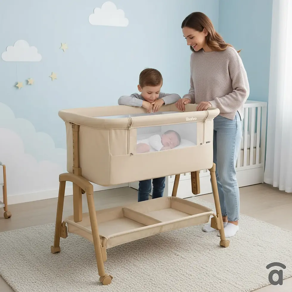 Thumbnail: Asalvo Bedside Crib Smart