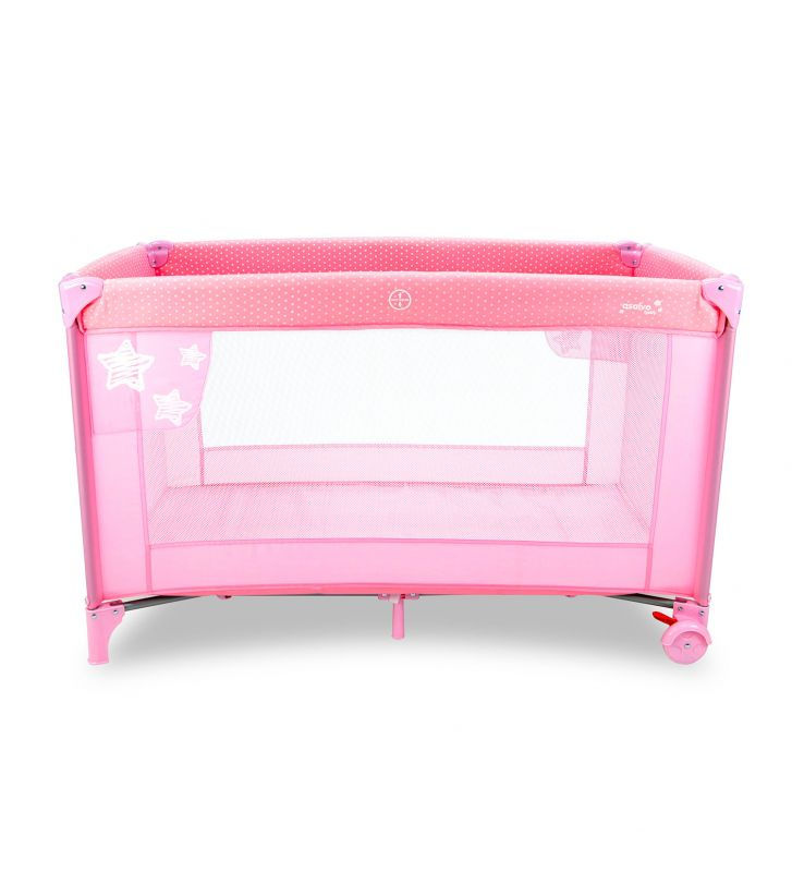Thumbnail: Asalvo Travel Cot Stars Pink