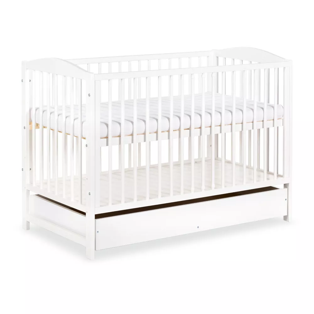 Henry cot white with drawer t angelina