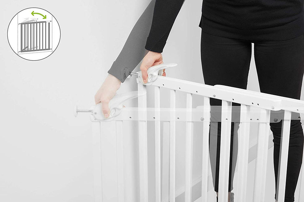 Thumbnail: Badabulle Deco Pop Safety Gate White