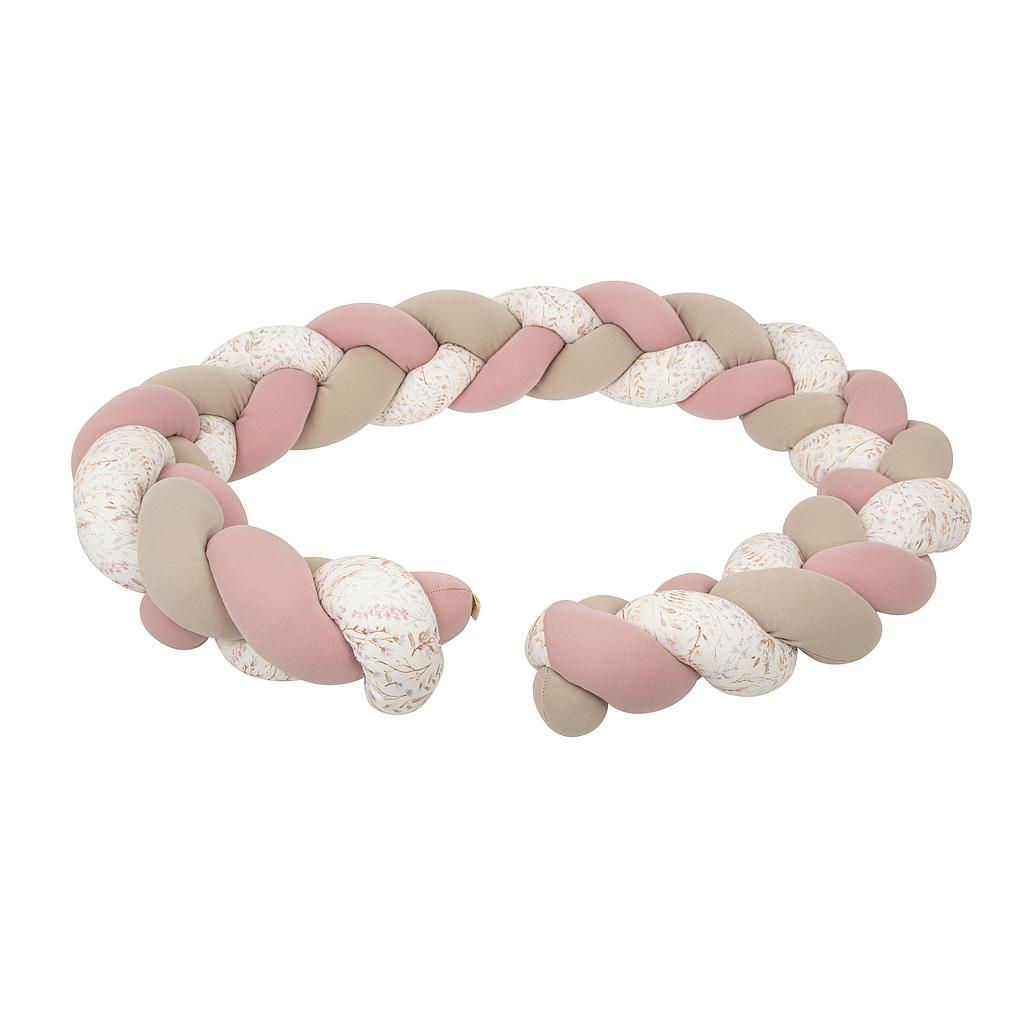 Bimbidreams Braided Crib Bumper Flowers
