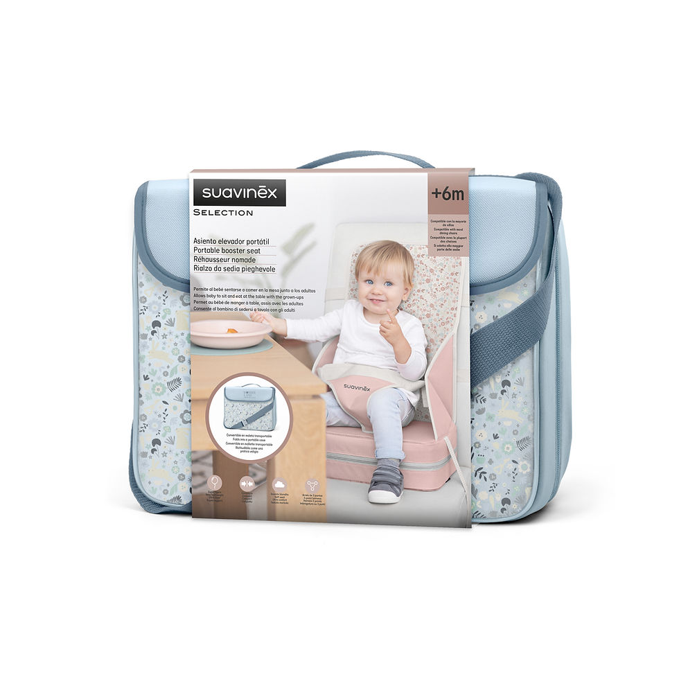 Thumbnail: Suavinex Portable Booster Seat Wonderland Blue