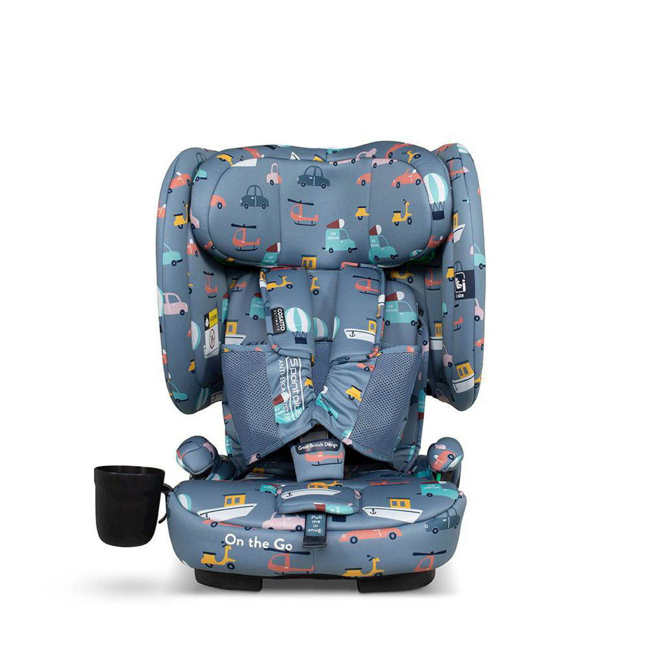 Cosatto On The Go I-Size Travel Carseat Itchy Feet Sky