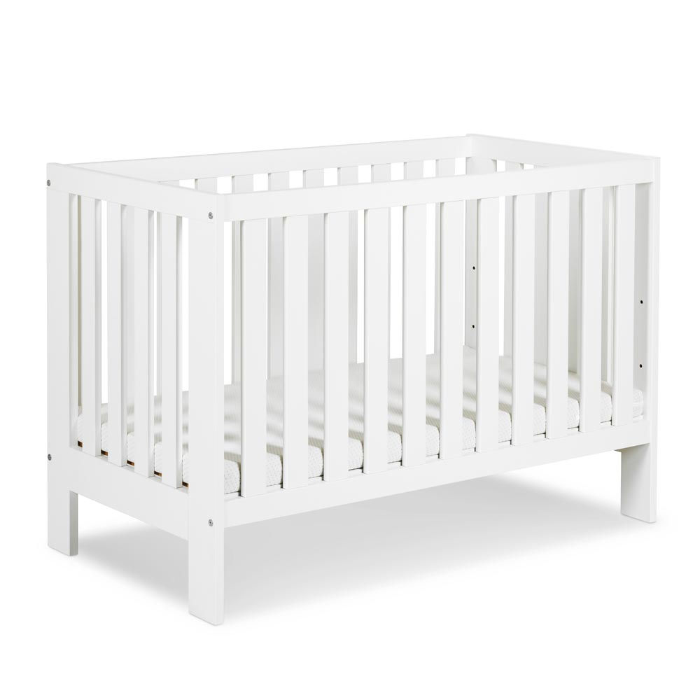 Amelia White Cot with Bedguard