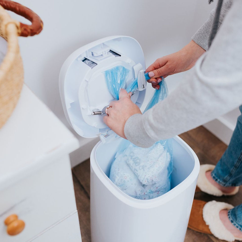 Thumbnail: Angelcare Dress Up Nappy Bin