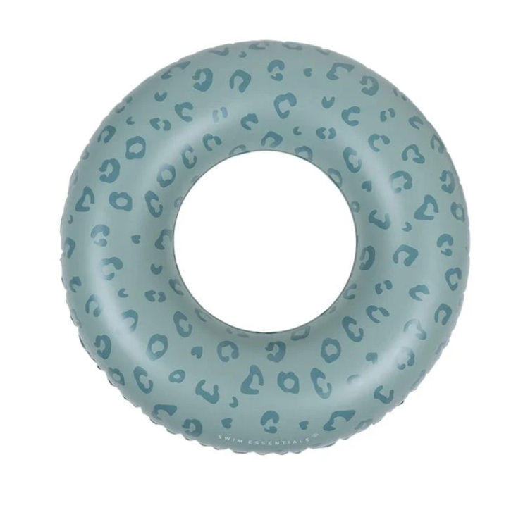 Swim Ring 90cm Green Leopard