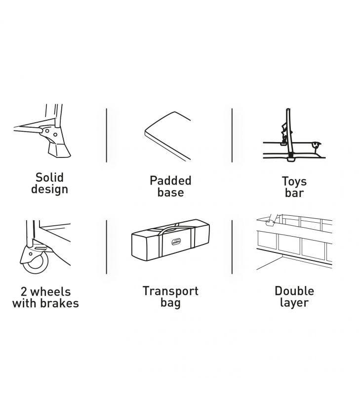 Thumbnail: Asalvo Duo Travel Cot Owl
