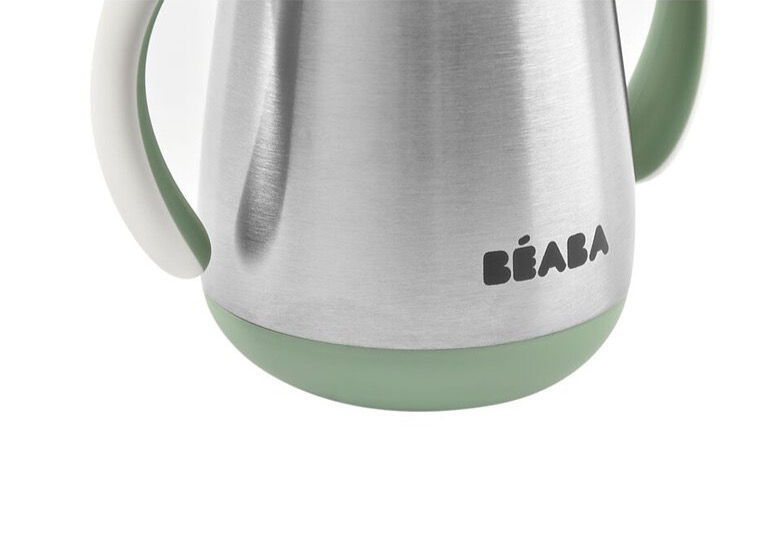 Thumbnail: Beaba Stainless Steel Straw Cup 250ml Sage Green