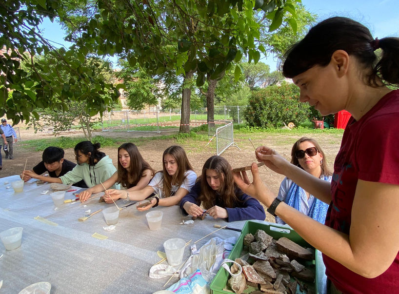 St. Stephen's school, Aventinus  Minor, Archaeology in Rome
