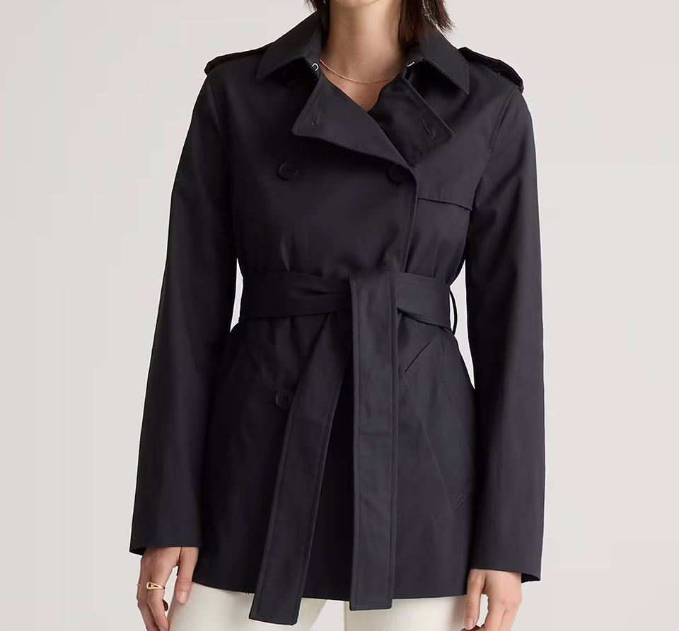 Comfort Stretch Short Trench Coat