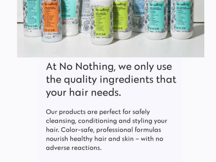 Embrace the Natural: No Nothing Fragrance-Free Hair Care