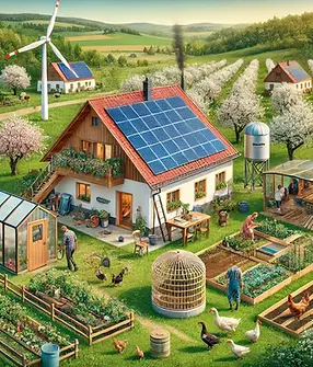 DALL·E 2025-01-06 16.04.57 - A Czech countryside scene in 2025, celebrating Earth Day. A m