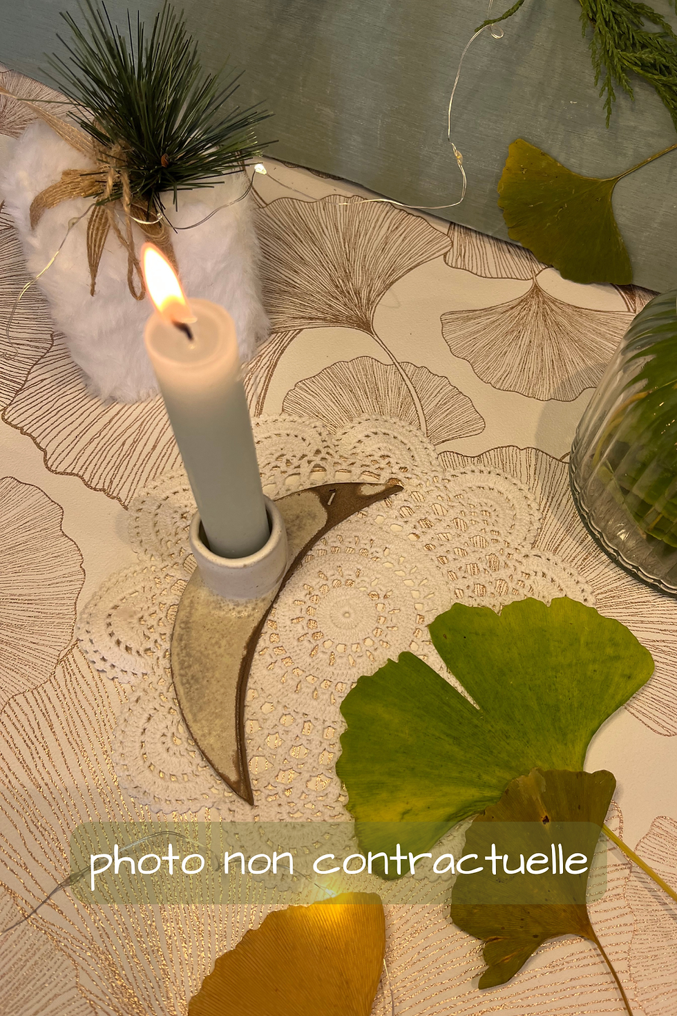 Calendrier de l'avent céramique - bougeoir de l'avent