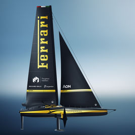 FERRARI REVEALS THE HYPERSAIL LIVERY