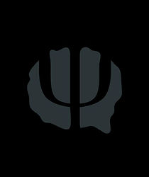 Logo: uma imagem ambígua que parece um cérebro e um balão de diálogo de quadrinhos marcado com a letra grega psi.