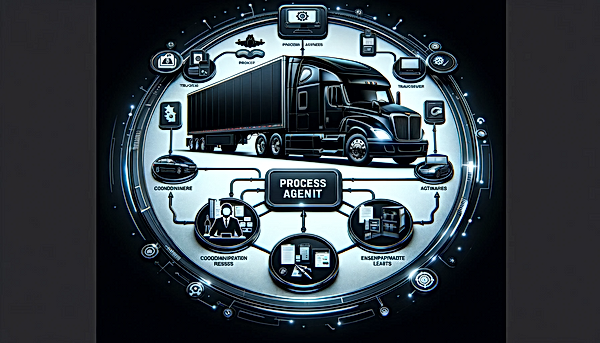 What is a process agent for freight broker company