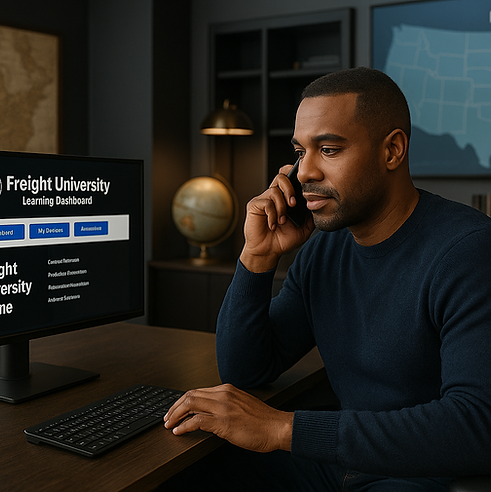 Freight University Online Free Training Course Dashboard