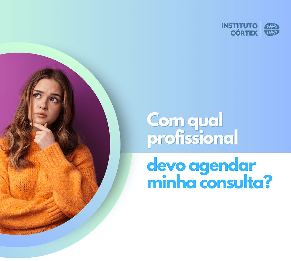 Menina com a mão no queixo e um semblante de dúvida.