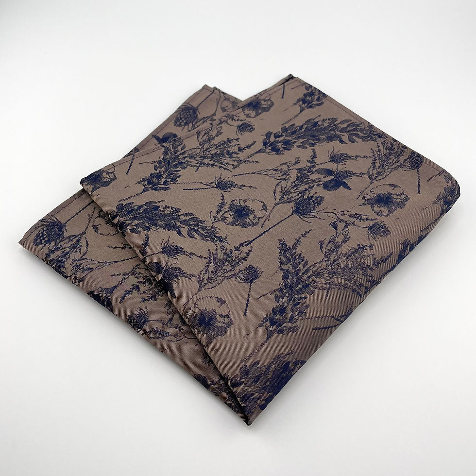 Thumbnail: Nocturne Pocket Square (Truffle)