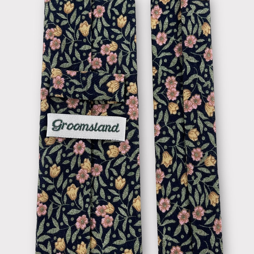 Thumbnail: Rural Grace Necktie (Dark Navy)