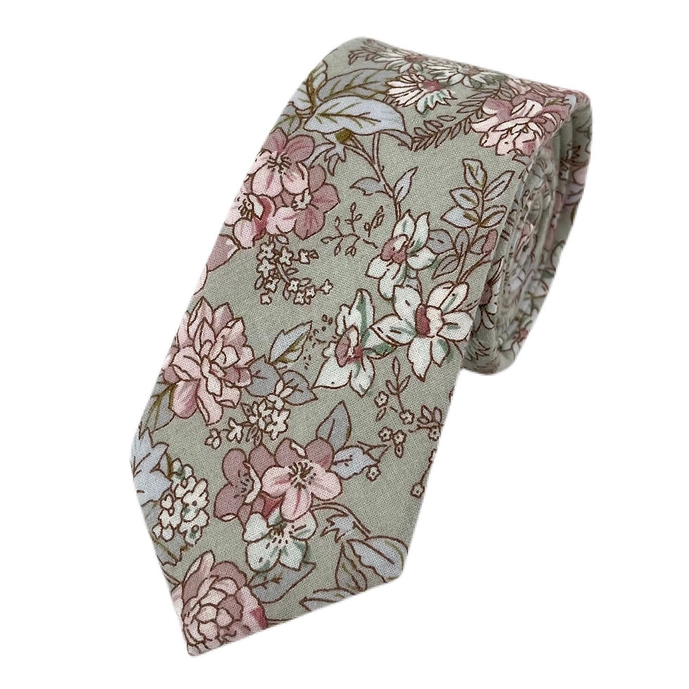 Matcha Rose Necktie