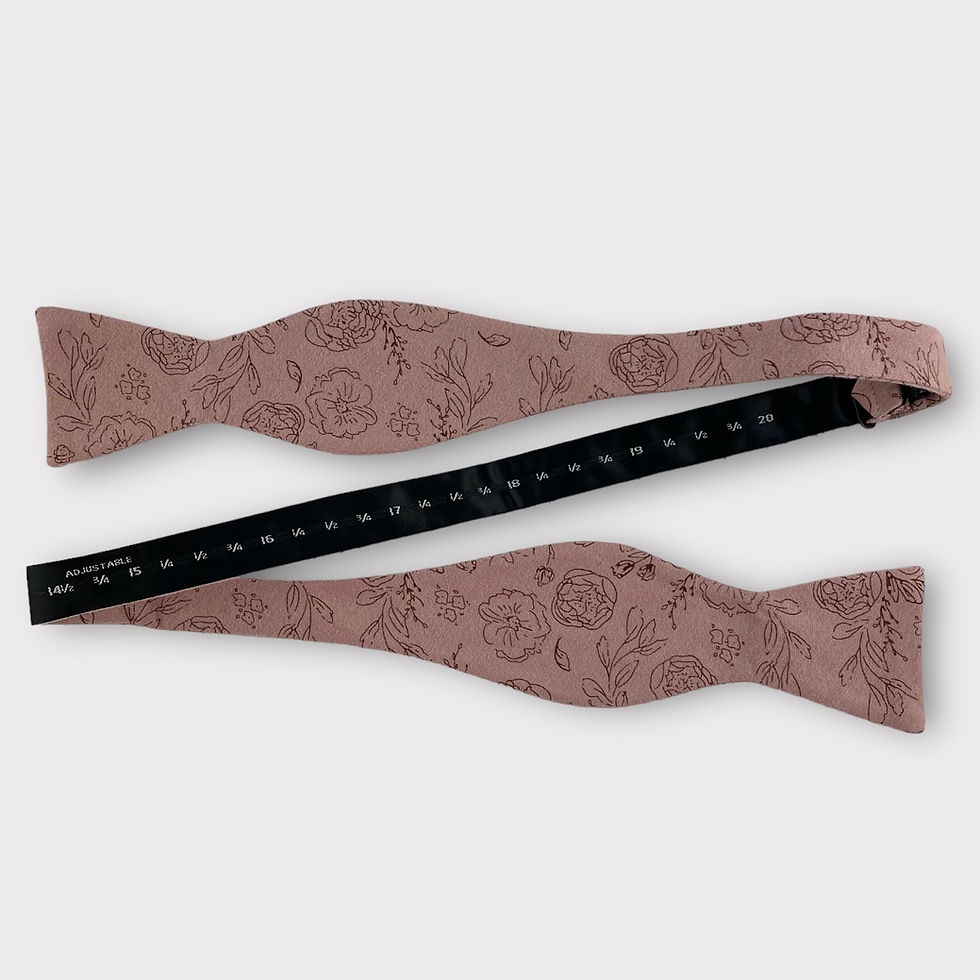 Thumbnail: Silhouette Free-Style Bow Tie (Taupe Rose)