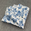 Thumbnail: Windsor Blue Slim Necktie & Floral Pocket Square Set