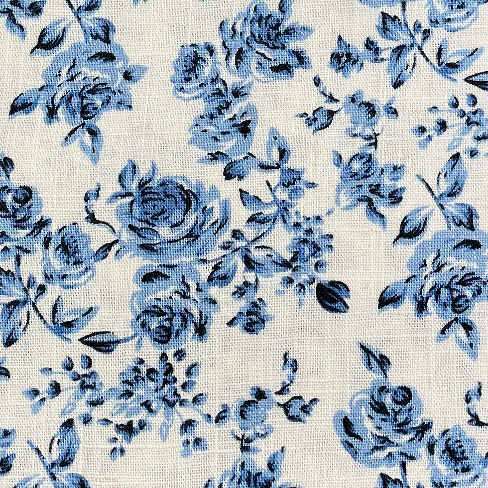 Thumbnail: Windsor Blue Slim Necktie & Floral Pocket Square Set